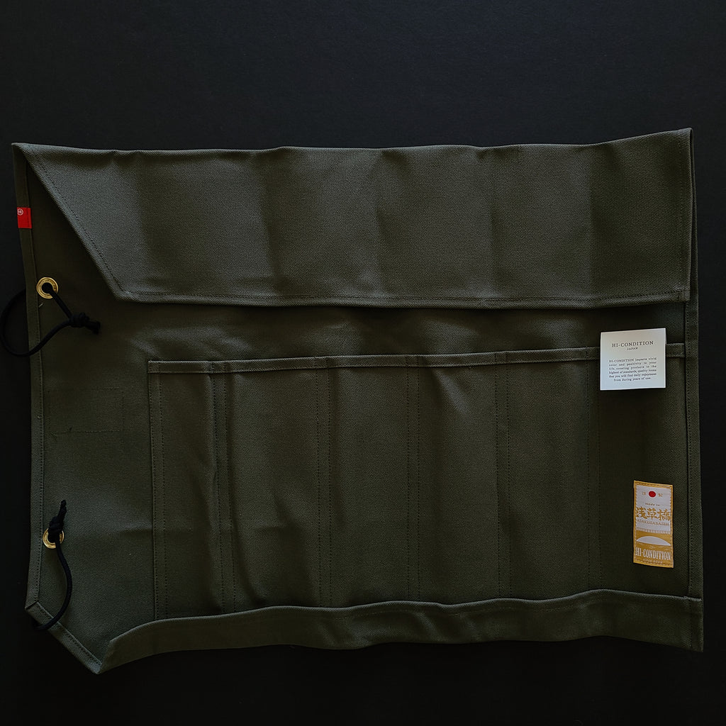 HI-CONDITION Hanpu Canvas 6 Pockets Knife Roll (Various Colours)