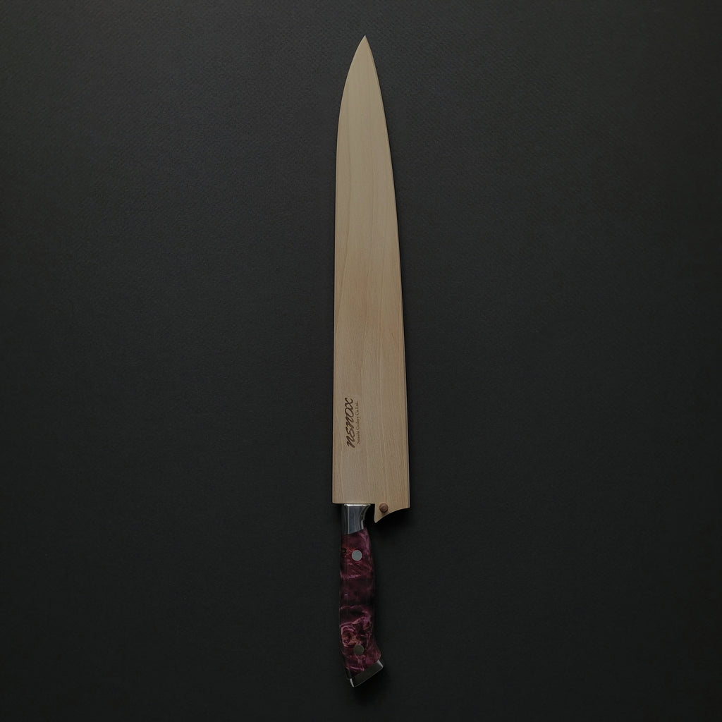 Nenox Sujihiki 285mm Purple Stabilized Wood Handle