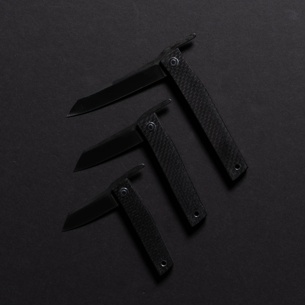 Ohta OFF FK7CF Folding Knife 70mm Carbon Fiber Handle