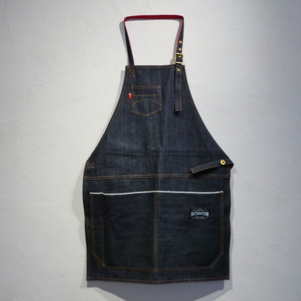 HI-CONDITION Selvage Denim Full Apron Blue Large | Tosho Knife Arts