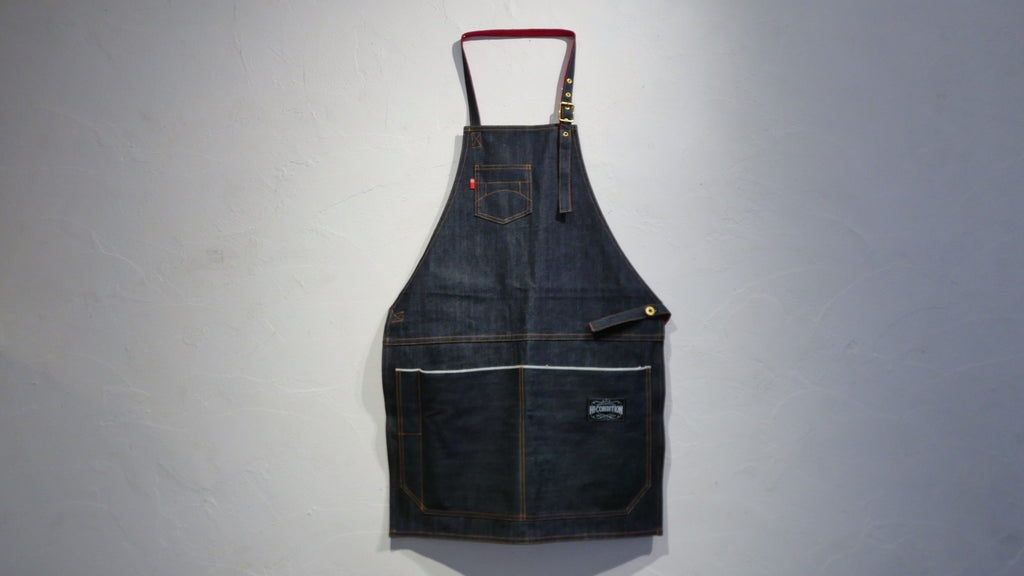 HI-CONDITION Selvage Denim Full Apron Blue Large | Tosho Knife Arts