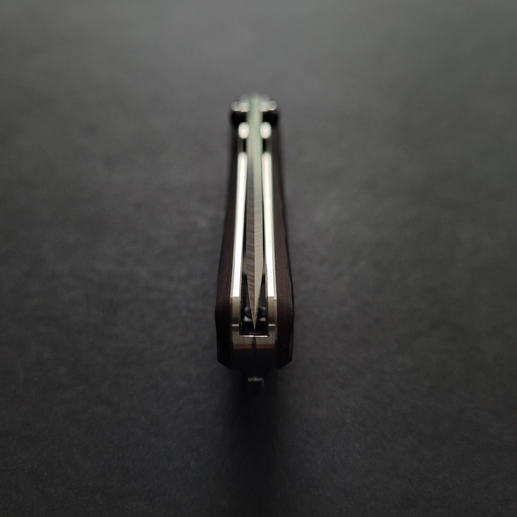 Rockstead NEHAN - ZDP Folding Knife 65mm Titanium Handle (#1 - Ebonite (ER))