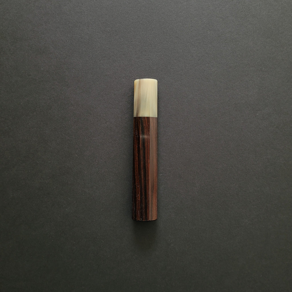 Taihei Makassar Ebony Octagonal with Blonde Buffalo Horn Ferrule Handle (<270mm) | Tosho Knife Arts