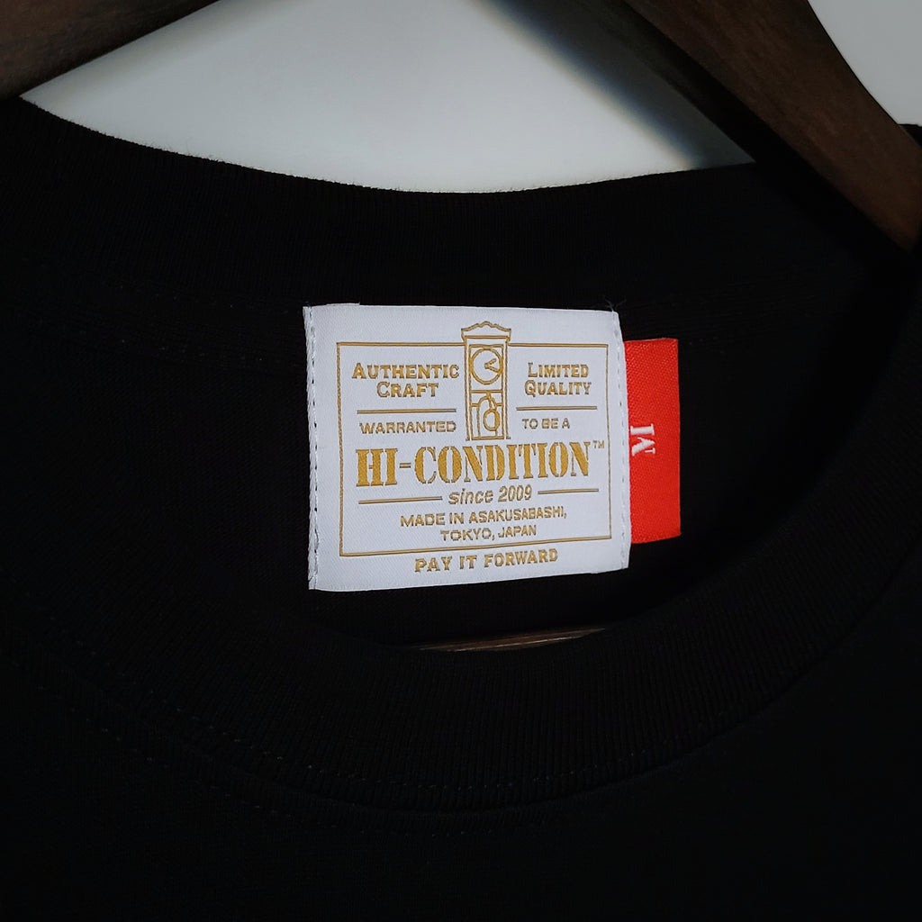 Tosho Knife Arts x HI-CONDITION Heavy Weight Black T-shirts (S, M, L, XL, XXL)