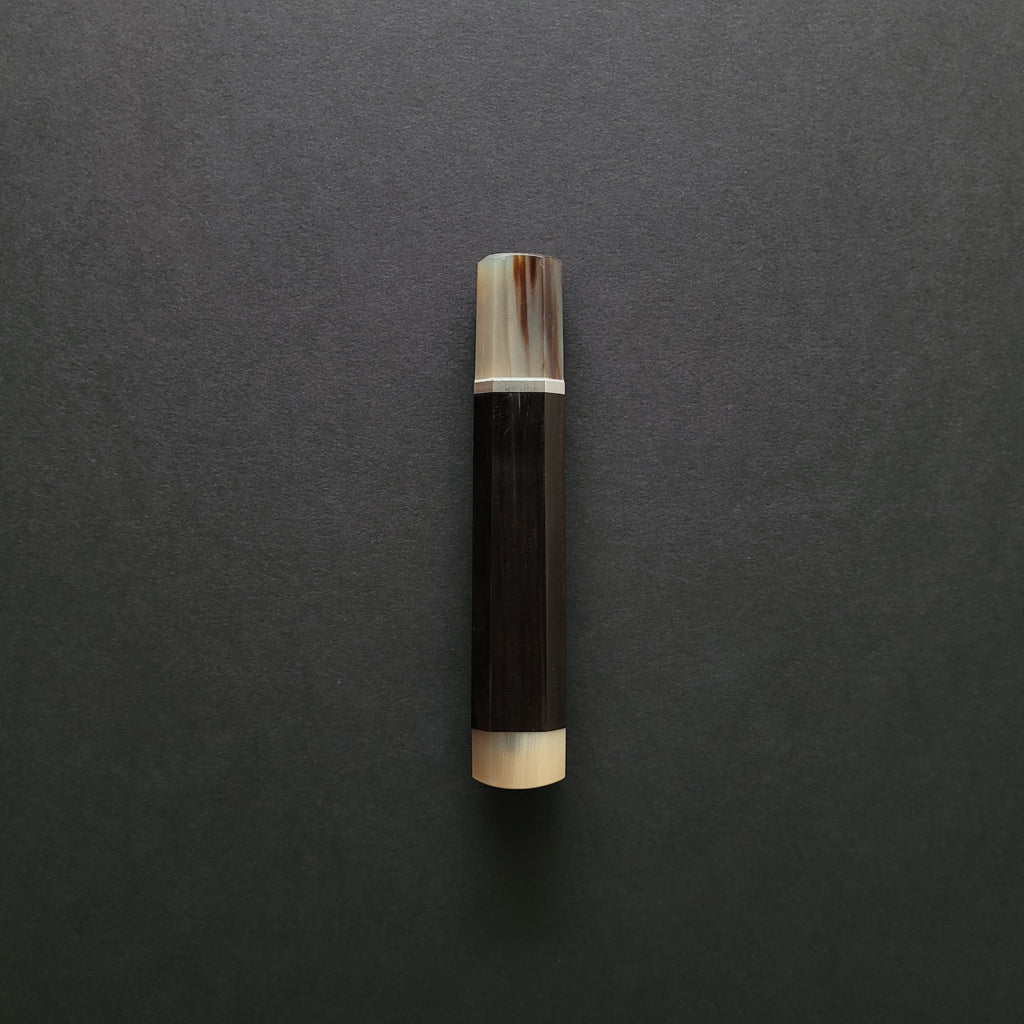 Tosho Knife Arts Ebony Octagonal with Silver Spacer & Double Buffalo Horn Ferrule Handle (B-Grade) (<300mm) | Tosho Knife Arts