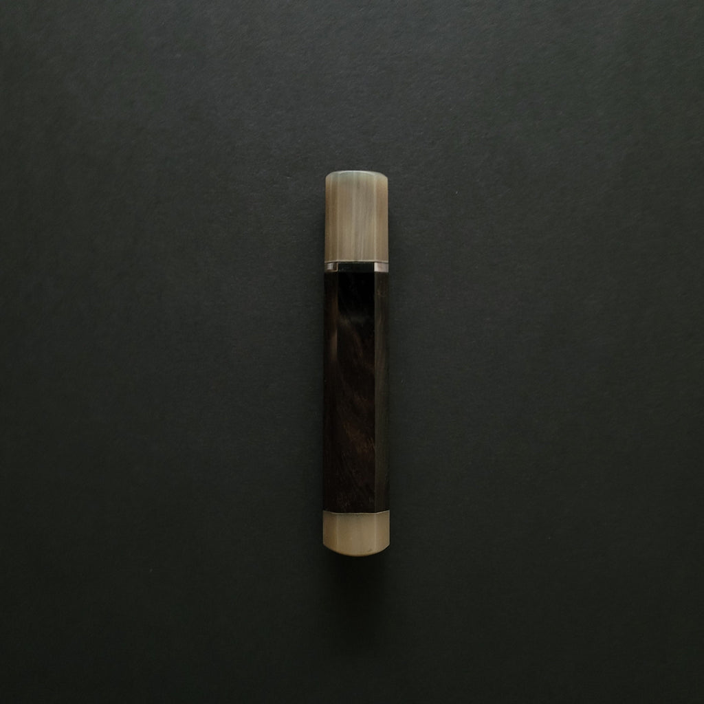 Tosho Knife Arts Ebony Octagonal with Silver Spacer & Double Buffalo Horn Ferrule Handle (<300mm) | Tosho Knife Arts