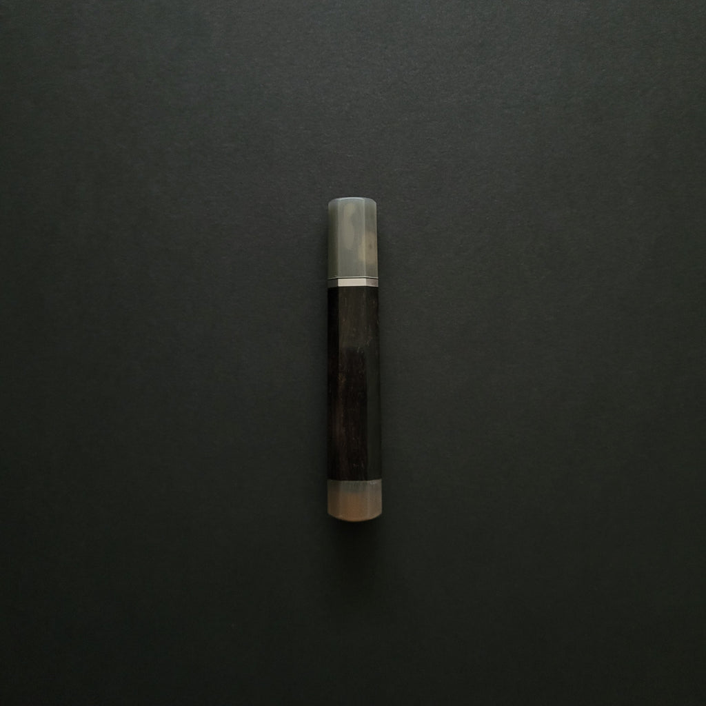 Tosho Knife Arts Ebony Octagonal with Silver Spacer & Double Buffalo Horn Ferrule Handle (<180mm) | Tosho Knife Arts
