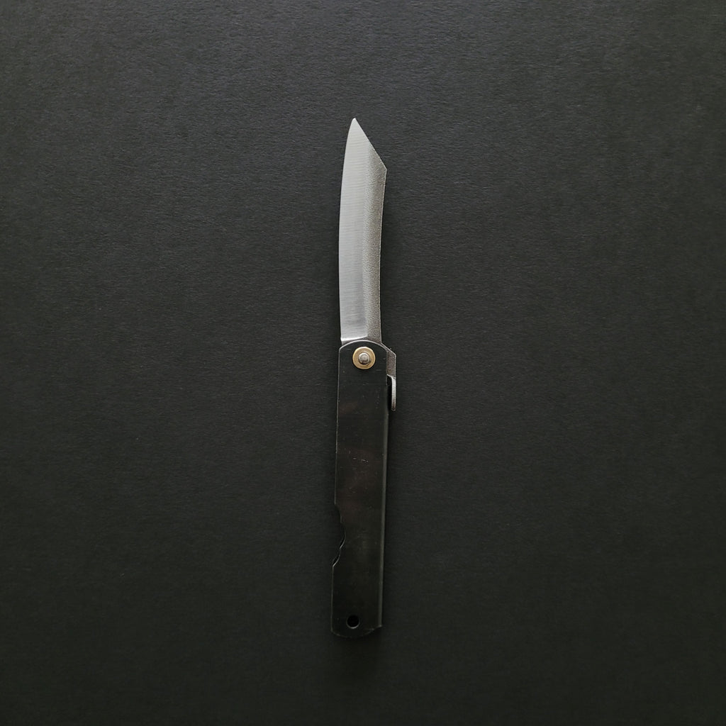 Higonokami Folding Knife Large Iron Handle (Black Handle)
