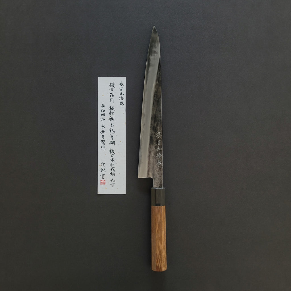 Jiro Tsuchime Wa Sujihiki 270mm Taihei Tagayasan Handle (#393)