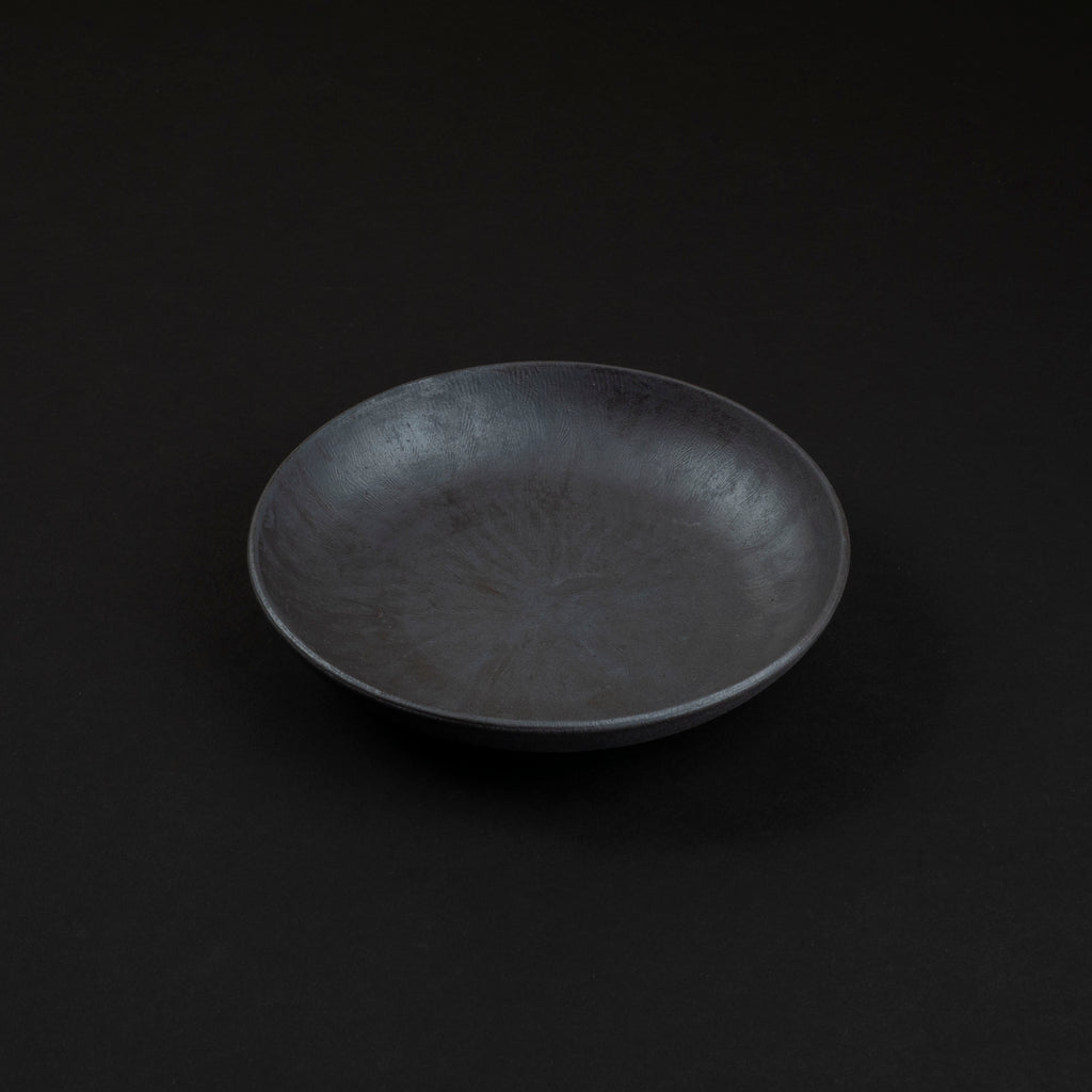 Komon Shinohara Kirikabu Black Deep Plate (Small)