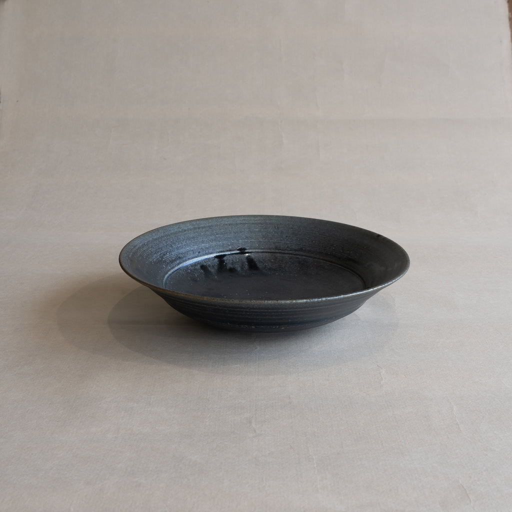 Komon Masatoshi Ichino Tetsusabi 8.3" Rim Plate