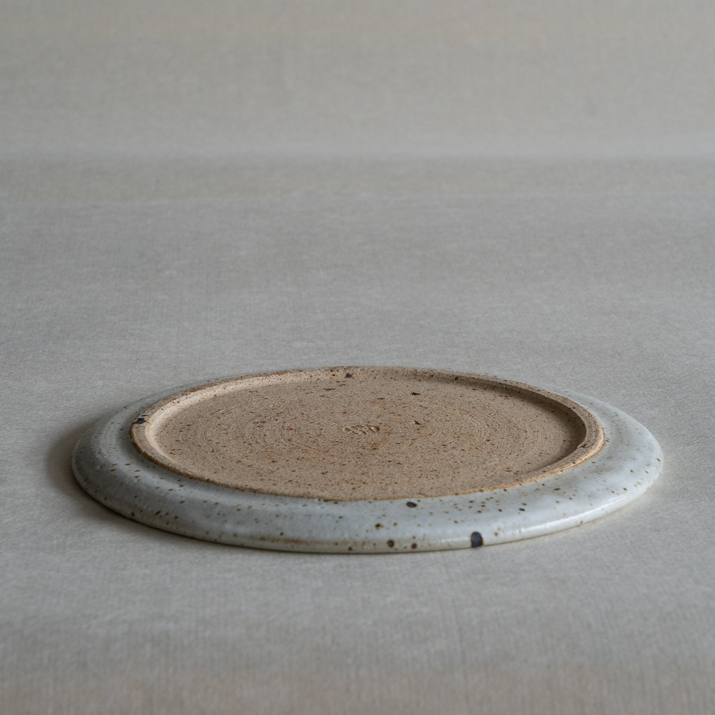 Komon Shinohara Kirikabu White Flat Plate (Small)